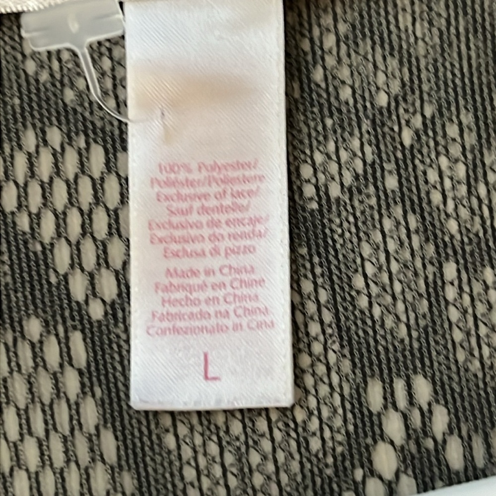 OSCAR DE LA RENTA PINK LABEL black lace top - Picture 6 of 6